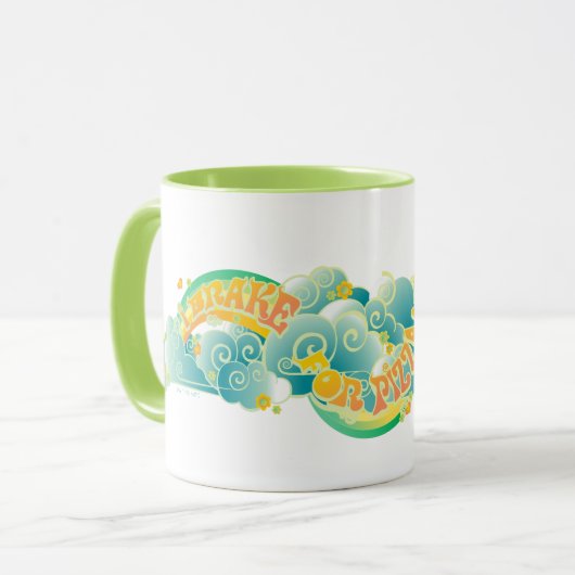 Scooby-Doo | Mystery Machine "I Brake for Pizza" Mok (Voorkant links)