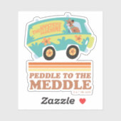 Scooby-Doo Mystery Machine "Peddle to the Meddle" Sticker (Vel)