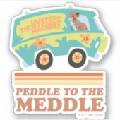 Scooby-Doo Mystery Machine "Peddle to the Meddle" Sticker (Voorkant)