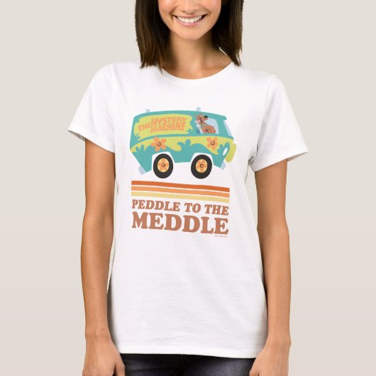 Scooby-Doo Mystery Machine "Peddle to the Meddle" T-shirt (Voorkant)