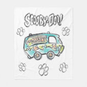 Scooby-Doo | Mystery Machine Sketch Fleece Deken (Voorkant)