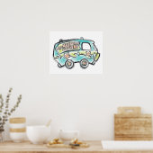 Scooby-Doo | Mystery Machine Sketch Poster (Keuken)