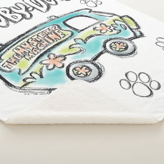 Scooby-Doo | Mystery Machine Sketch Sherpa Deken (3/4)