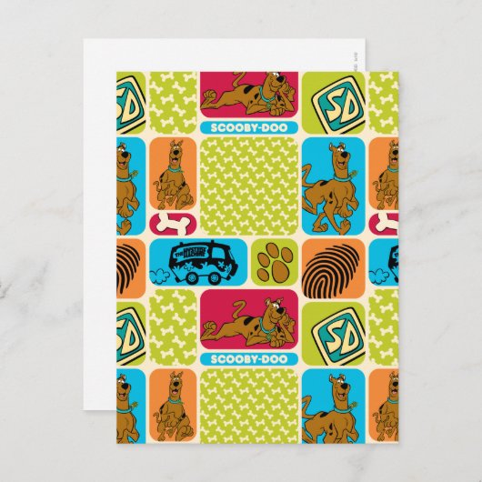 Scooby-Doo Mystery Pattern Briefkaart (Voorkant / Achterkant)