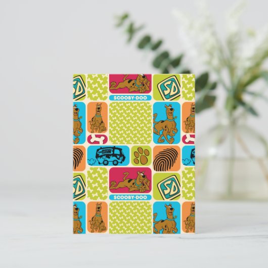 Scooby-Doo Mystery Pattern Briefkaart (Staand voorkant)