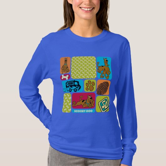 Scooby-Doo Mystery Pattern T-shirt (Voorkant)