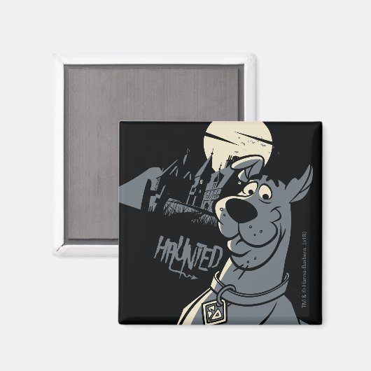 Scooby-Doo Noir Haunted Mansion Graphic Magneet (Voorkant / Achterkant)