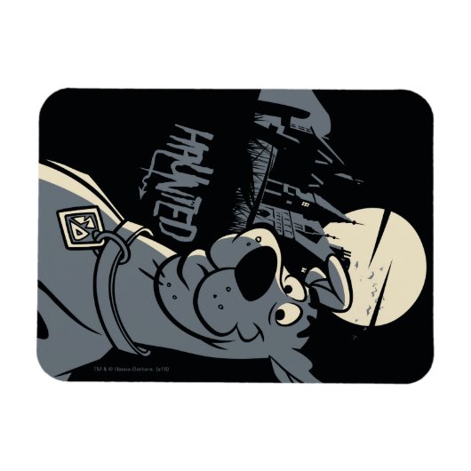 Scooby-Doo Noir Haunted Mansion Graphic Magneet (Horizontaal)