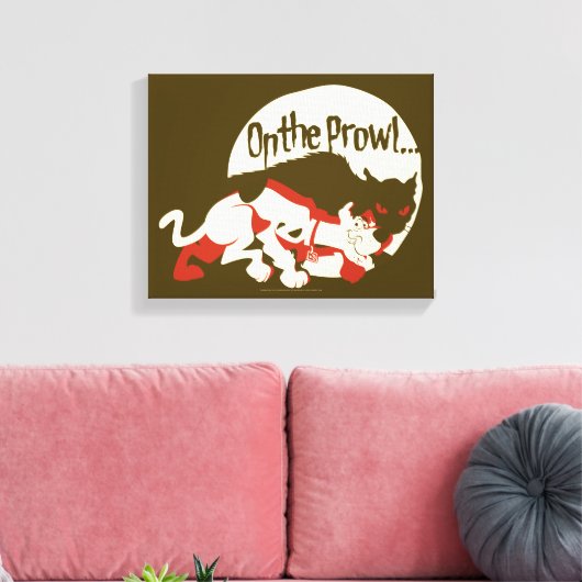 Scooby-Doo "On the Prowl" Canvas Afdruk (Insitu (Woonkamer))