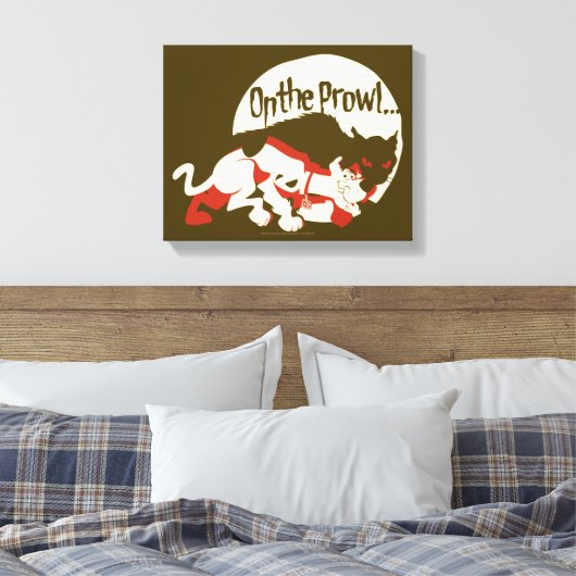 Scooby-Doo "On the Prowl" Canvas Afdruk (Insitu (Slaapkamer))