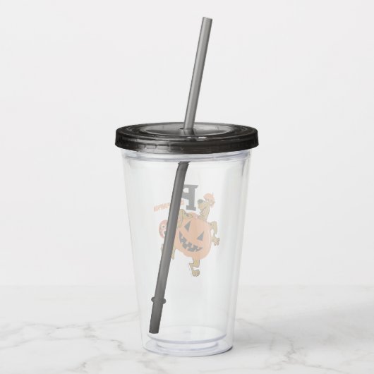 Scooby-Doo | P is voor pompoen Acryl Drinkbeker (Achterkant)