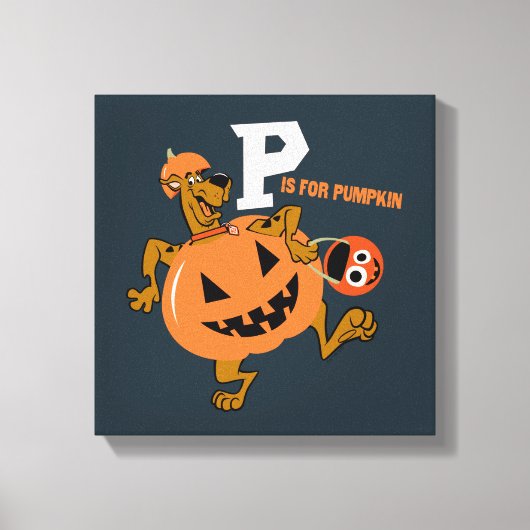 Scooby-Doo | P is voor pompoen Canvas Afdruk (Voorkant)