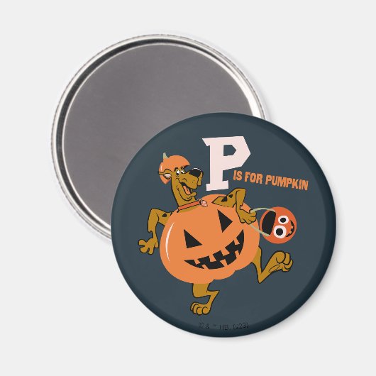 Scooby-Doo | P is voor pompoen Magneet (Voorkant / Achterkant)