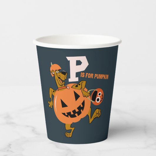 Scooby-Doo | P is voor pompoen Papieren Bekers (Voorkant)