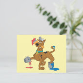 Scooby-Doo Paints Briefkaart (Staand voorkant)