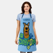 Scooby-doo Pauw Print Character Badge Schort (Gedragen)