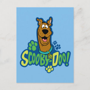 Scooby-Doo Paw Print Character Badge Briefkaart