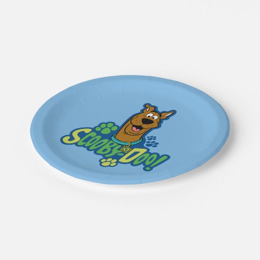 Scooby-Doo Paw Print Character Badge Papieren Bordje (Gekanteld)