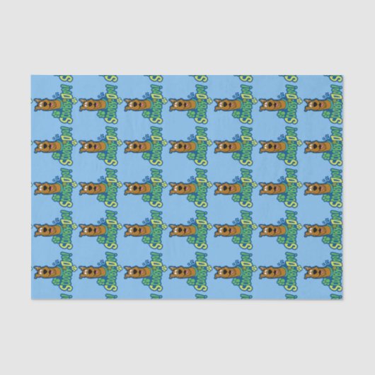 Scooby-Doo Paw Print Character Badge Tissuepapier (Voorkant)