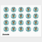 Scooby-Doo-poorten Ronde Sticker (Vel)