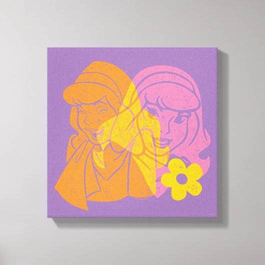 Scooby-Doo | Portret Daphne Flower Canvas Afdruk (Voorkant)