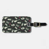 Scooby-Doo Punk gitaar en versterkerpatroon Bagagelabel (Voorkant horizontaal)