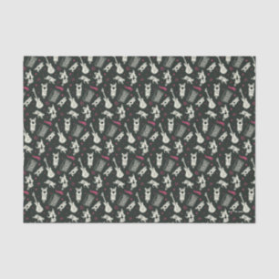 Scooby-Doo Punk gitaar en versterkerpatroon Tissuepapier