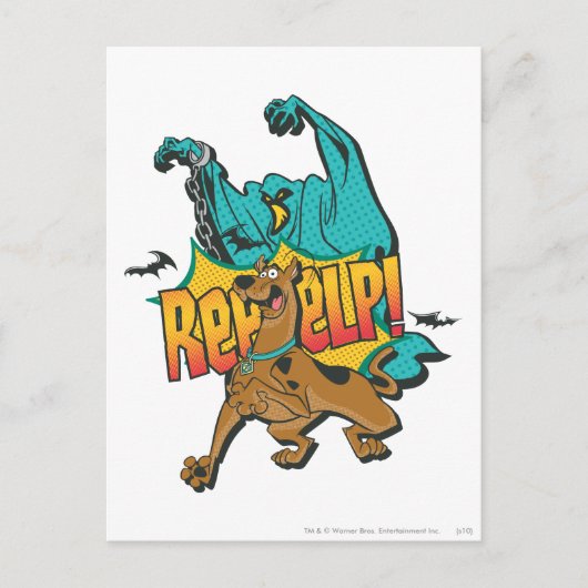 Scooby Doo "Reeeelp!" Briefkaart (Voorkant)