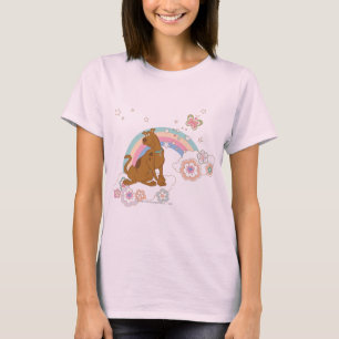 Scooby-doo regenboogvlinder t-shirt
