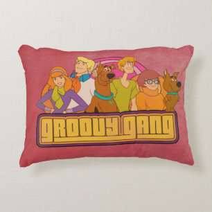 Scooby-Doo Retro Grafische Cartoon van de "Hip Accent Kussen