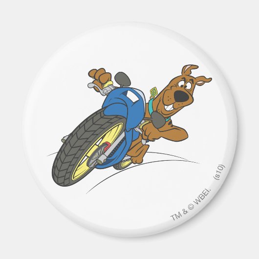 Scooby-Doo Riding-motorfiets Magneet (Voorkant)