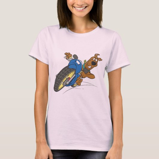 Scooby-Doo Riding-motorfiets T-shirt (Voorkant)