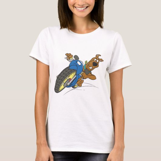 Scooby-Doo Riding-motorfiets T-shirt (Voorkant)