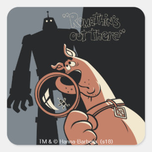 Scooby-Doo "Romethin is er." Vierkante Sticker