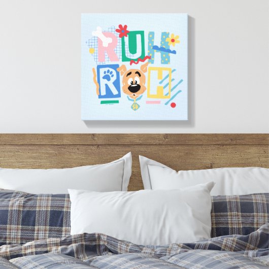 Scooby-Doo | Ruh Roh Baby Scooby-Doo Canvas Afdruk (Insitu (Slaapkamer))