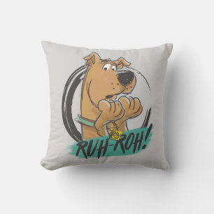 Scooby-Doo "Ruh Roh!" De Schets van de teller Kussen