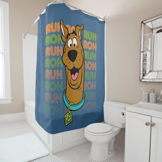 Scooby-Doo Ruh Roh Douchegordijn (In situ)