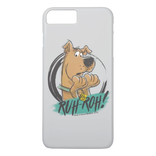 Scooby-Doo "Ruh Roh!" Marker Schets Case-Mate iPhone Case (Achterkant)