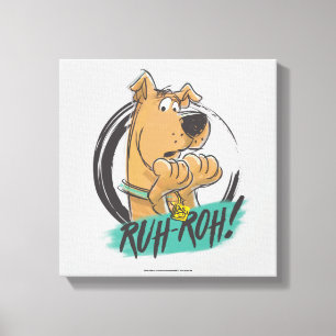 Scooby-Doo "Ruh Roh!" Marker Sketch Canvas Afdruk