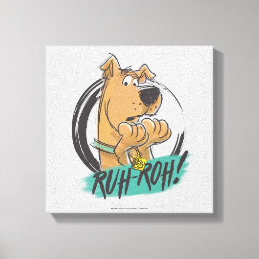 Scooby-Doo "Ruh Roh!" Marker Sketch Canvas Afdruk (Voorkant)