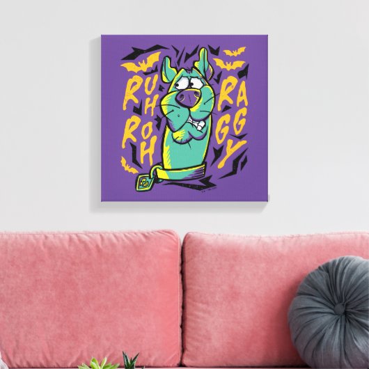 Scooby-Doo | Ruh Roh Raggy Canvas Afdruk (Insitu (Woonkamer))