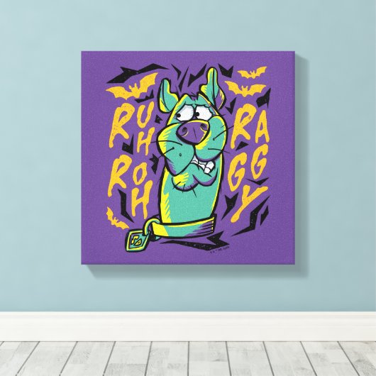 Scooby-Doo | Ruh Roh Raggy Canvas Afdruk (Insitu (Houten vloer))