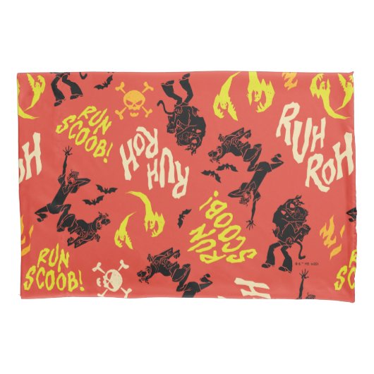Scooby-Doo | Ruh Roh Run Scoob. Patroon Kussensloop (Voorkant)