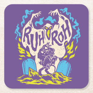 Scooby-Doo Ruh Roh Scooby & Shaggy Vierkante Kartonnen Onderzetter