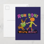 Scooby-Doo | Ruh Roh! Verkeerde spreuk! Briefkaart (Voorkant / Achterkant)