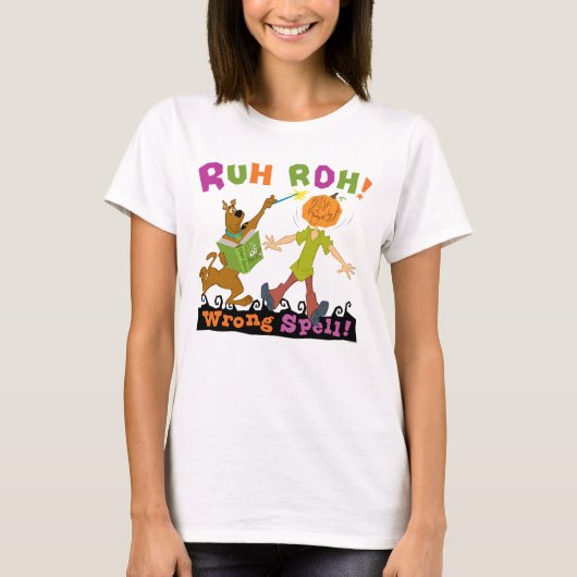 Scooby-Doo | Ruh Roh! Verkeerde spreuk! T-shirt (Voorkant)