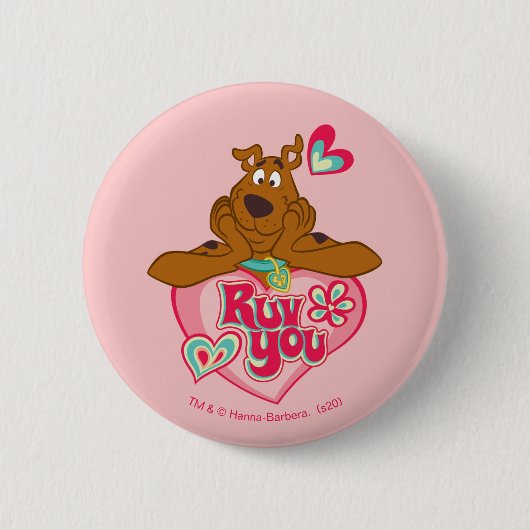 Scooby-Doo - Ruv You Ronde Button 5,7 Cm (Voorkant)