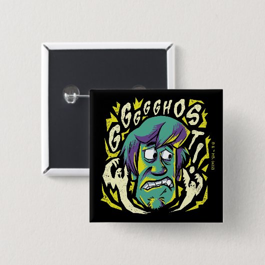 Scooby-Doo | Scared Shaggy Vierkante Button 5,1 Cm (Voorkant /achterkant)
