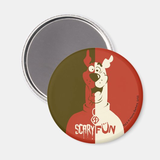 Scooby-Doo "Scary Fun" Magneet (Voorkant / Achterkant)
