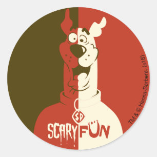 Scooby-Doo "Scary Fun" Ronde Sticker